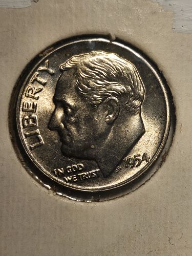 1954 silver dime