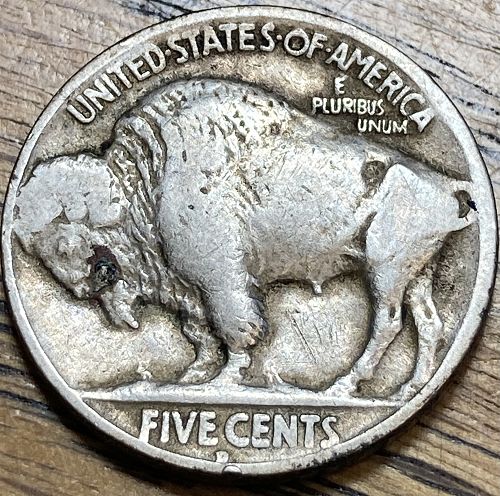 1928D buffalo nickel in FINE condition