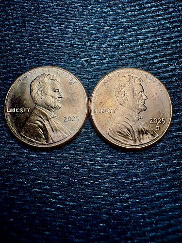 2025-D & P Lincoln Shield Cents BU Last year