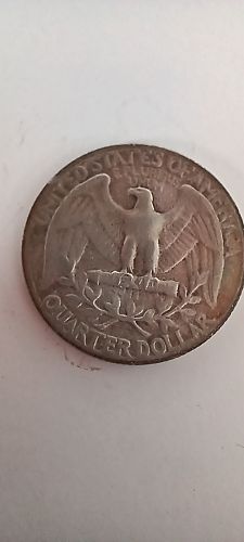 Toned 1952P Washington quarter