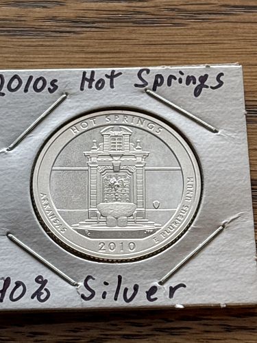 2010 S Hot Springs The Beautiful SILVER PROOF Quarter