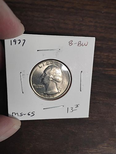 1977 WASHINGTON QUARTER MS-65