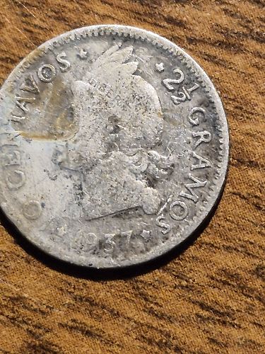 1937 Dominican Republic 10 Centavos