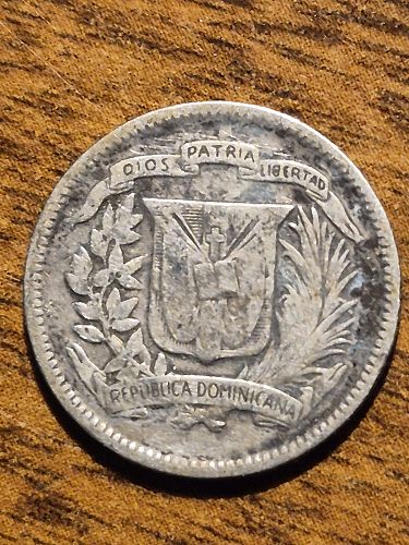 1937 Dominican Republic 10 Centavos