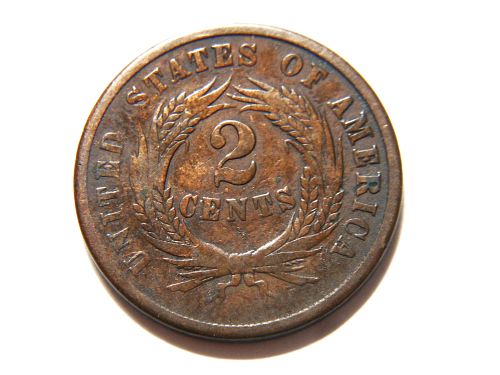 1864 2 Cent Piece