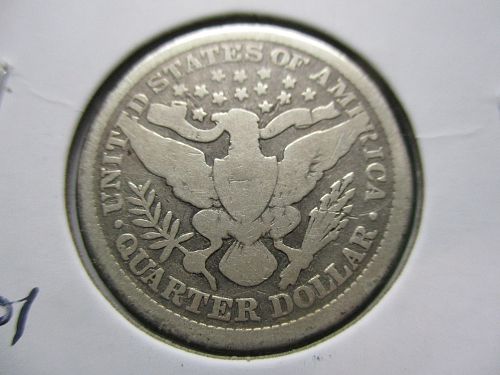 1897  G4 Barber Quarter.  Item: 25 B97-07.