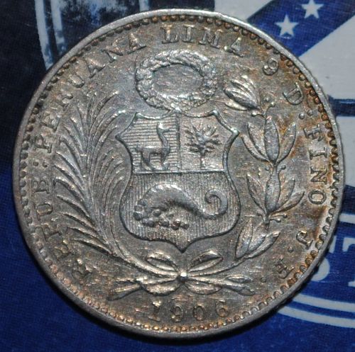 Peru Dinero 1906 {{{B310