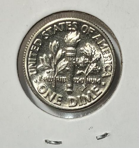 1987 D Roosevelt dime from mint set