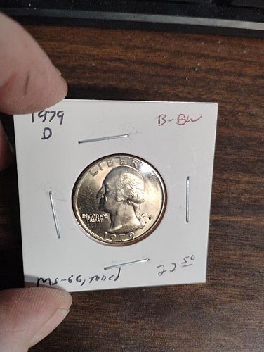 1979-D WASHINGTON QUARTER MS-66 , TONED