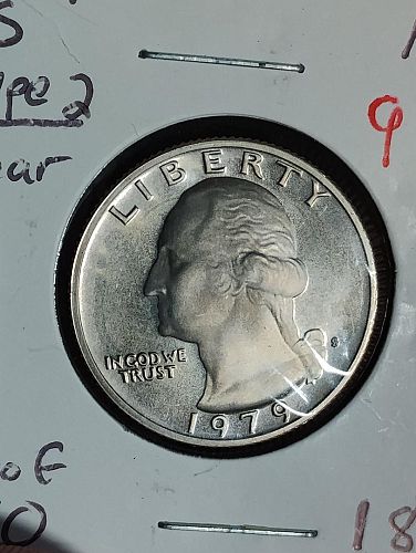 1979-S TYPE 2 WASHINGTON QUARTER PF 70 DCAM