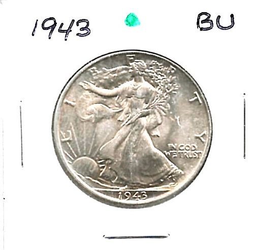 1943  Walking Liberty Half Dollar***BU***