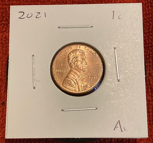 2021 (P) - Lincoln Shield Cent Small Cents [lot A]