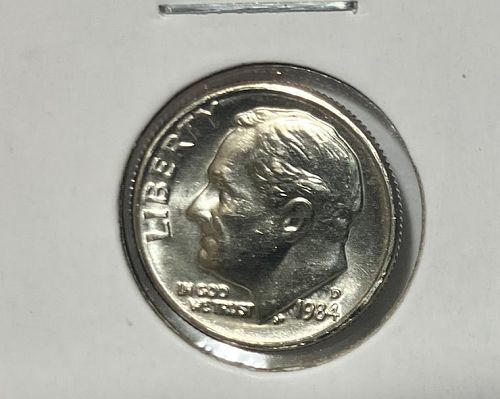 1984 D Roosevelt dime from mint set