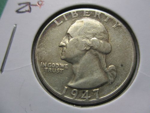 1947  Washington Quarter.  Item: 25 W47-15.
