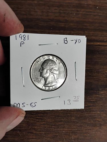 1981-P WASHINGTON QUARTER MS-65