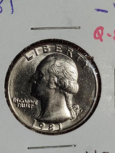 1981-P WASHINGTON QUARTER MS-66