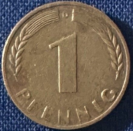 Germany - 1966 D (Munich Mint) - 1 Pfennig