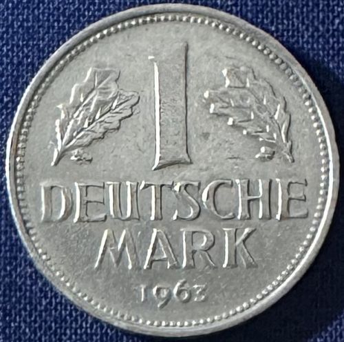 Germany - 1963 G (Karlsruhe Mint) - 1 Mark