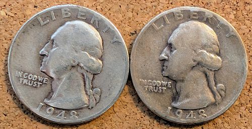 1948-P&D Washington Quarters