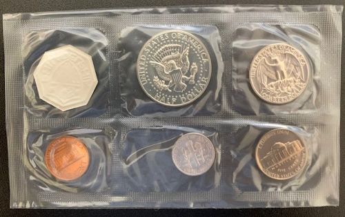 1964 US Mint Philadelphia Proof Set opened