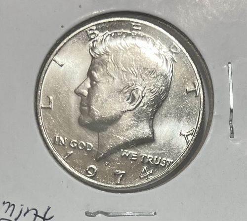 1974 D Kennedy half dollar from mint set