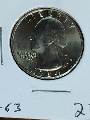 1984-D WASHINGTON QUARTER MS-63