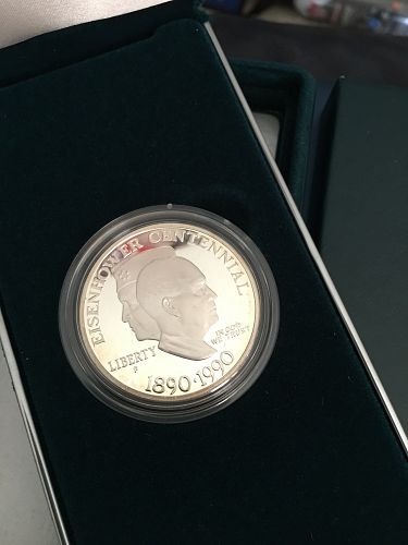 1990 United States Eisenhower Centennial Silver Dollar Proof