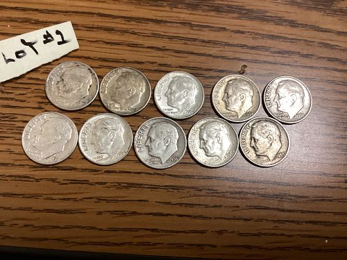 Roosevelt Dimes, 90% Silver #1