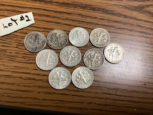 Roosevelt Dimes, 90% Silver #1