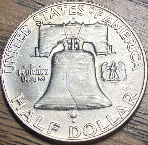 1959D Franklin half in MINT STATE condition