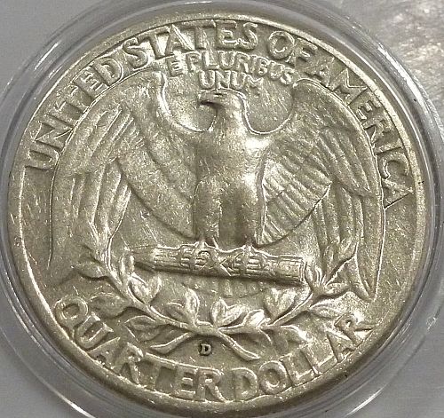 1941-D EXTRA FINE Washington Quarter UNC # 650-A