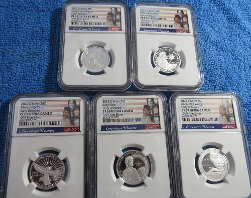 2022 S American Women Five Coin Silver Proof Set