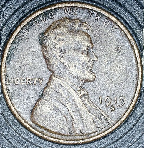 1919 S Lincoln Wheat Cent