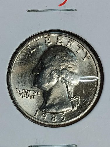 1985-P WASHINGTON QUARTER MS-65