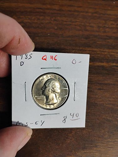 1985-D WASHINGTON QUARTER MS-64