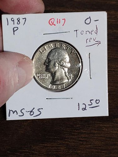 1987-P WASHINGTON QUARTER MS-65