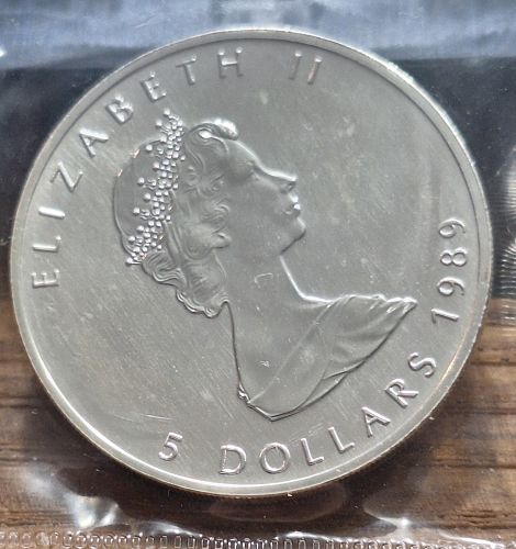 1989 Canada 1oz Silver Maple Leaf