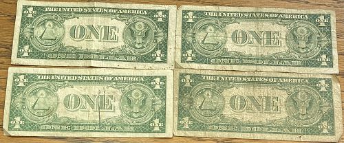 4 1935 one dollar silver certificates
