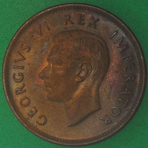1942 South Africa Halfpenny UNC