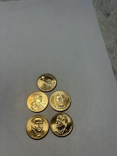 (38) Gold Clad Presidential Series and Sacagawea Dollars in AU+ condition