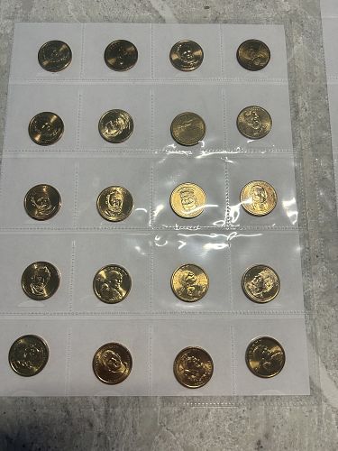 (38) Gold Clad Presidential Series and Sacagawea Dollars in AU+ condition