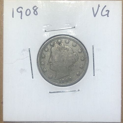 1908 Liberty Head Nickel, #2887