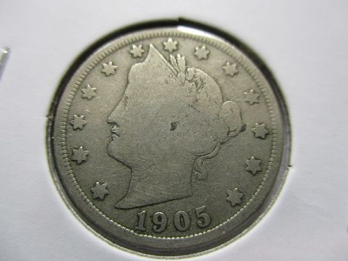 1905  VG8 Liberty Nickel.  Item: 5 L05-12.