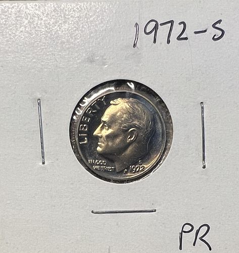 1972-S Proof Roosevelt Dime, #3469