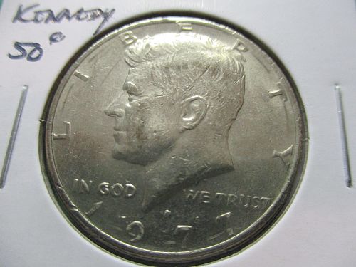 1977-D  Kennedy Half Dollar.  Item: 50 K77D-03.