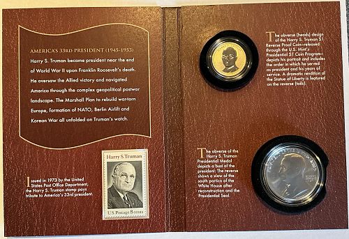 US Mint  2015 Harry S Truman Coin and Chronicles Set