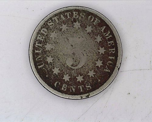 1882 P Shield Nickel - poor condition