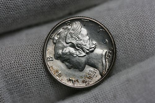 1929 P Mercury Dime GEM BU MS64+