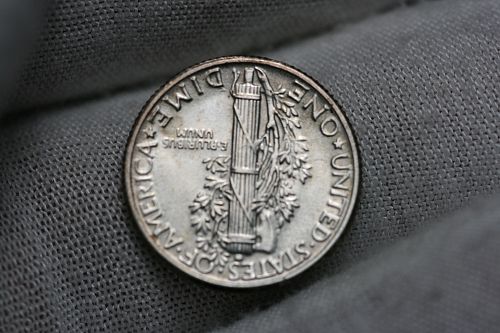 1929 P Mercury Dime GEM BU MS64+