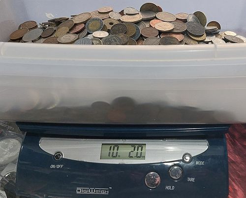 10 LBS (AVDP) POUNDS MIX DEALER LOT World FOREIGN COINS Huge Bulk Lot NO CANADA CENTS